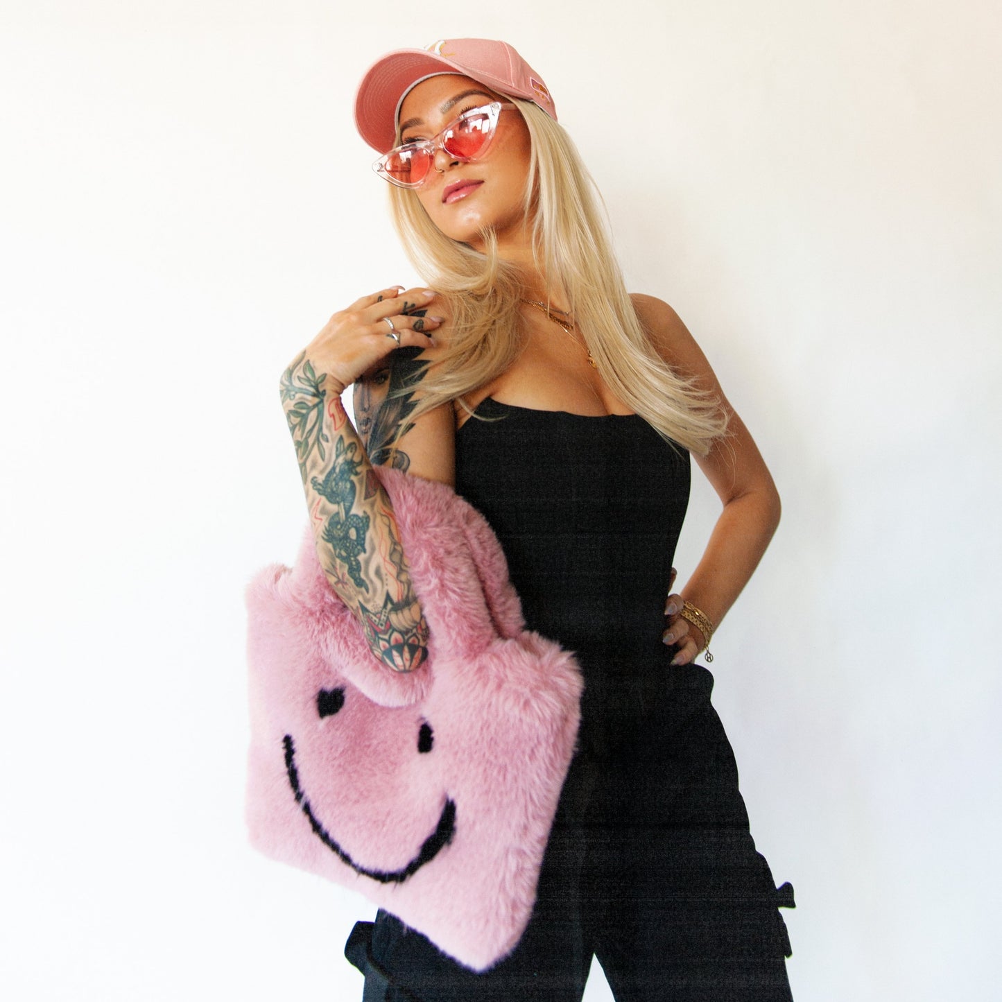 rose smiley cowgirl clutch