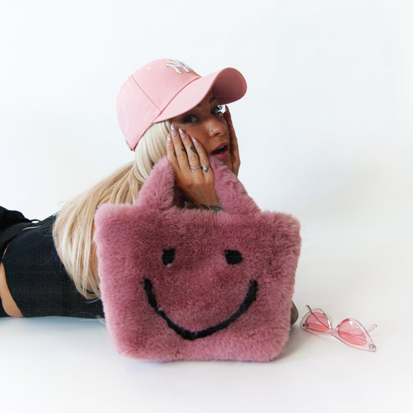 rose smiley cowgirl clutch