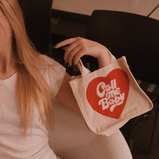 “Call Me Baby” Mini Tote