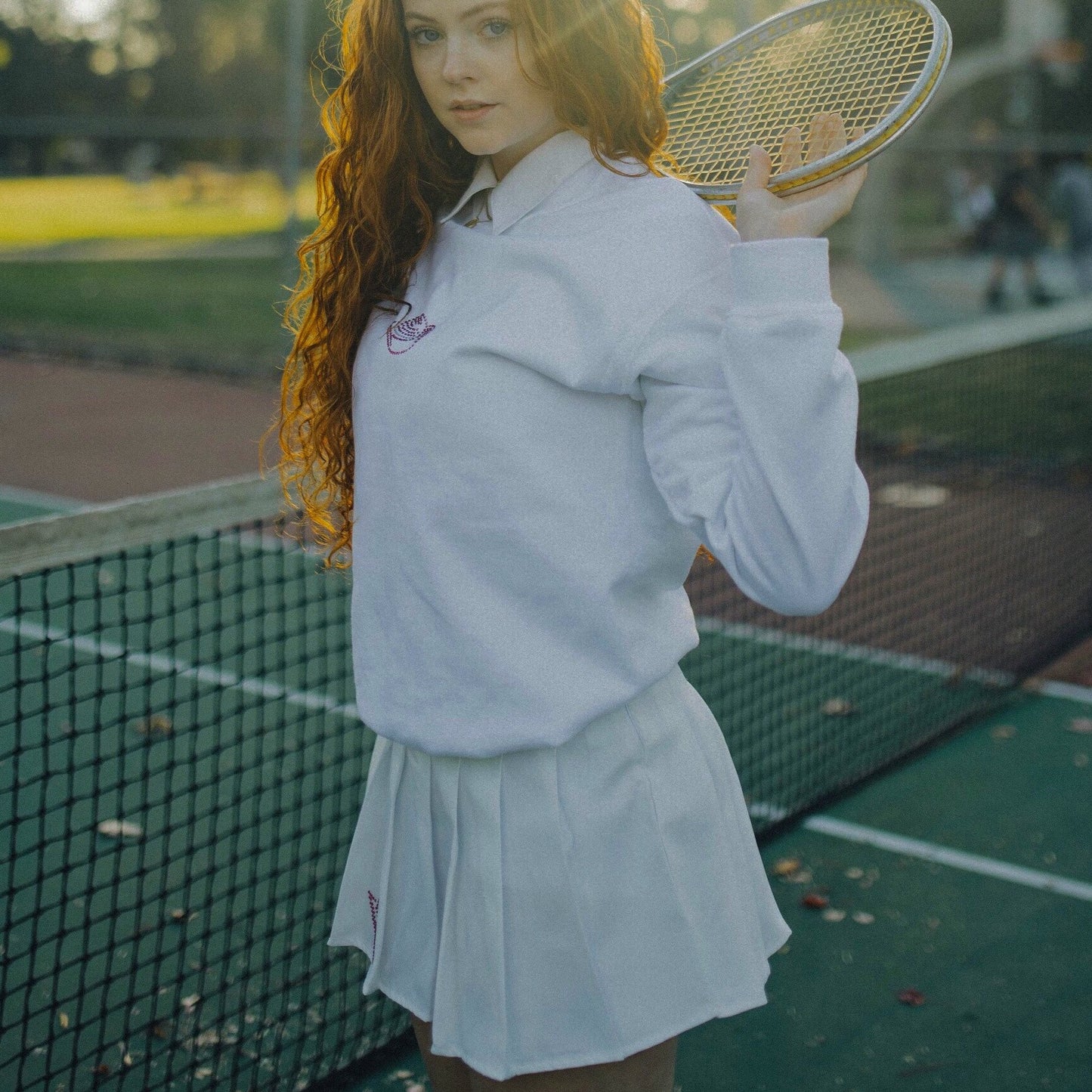 cowgirl hat rhinestone tennis skirt
