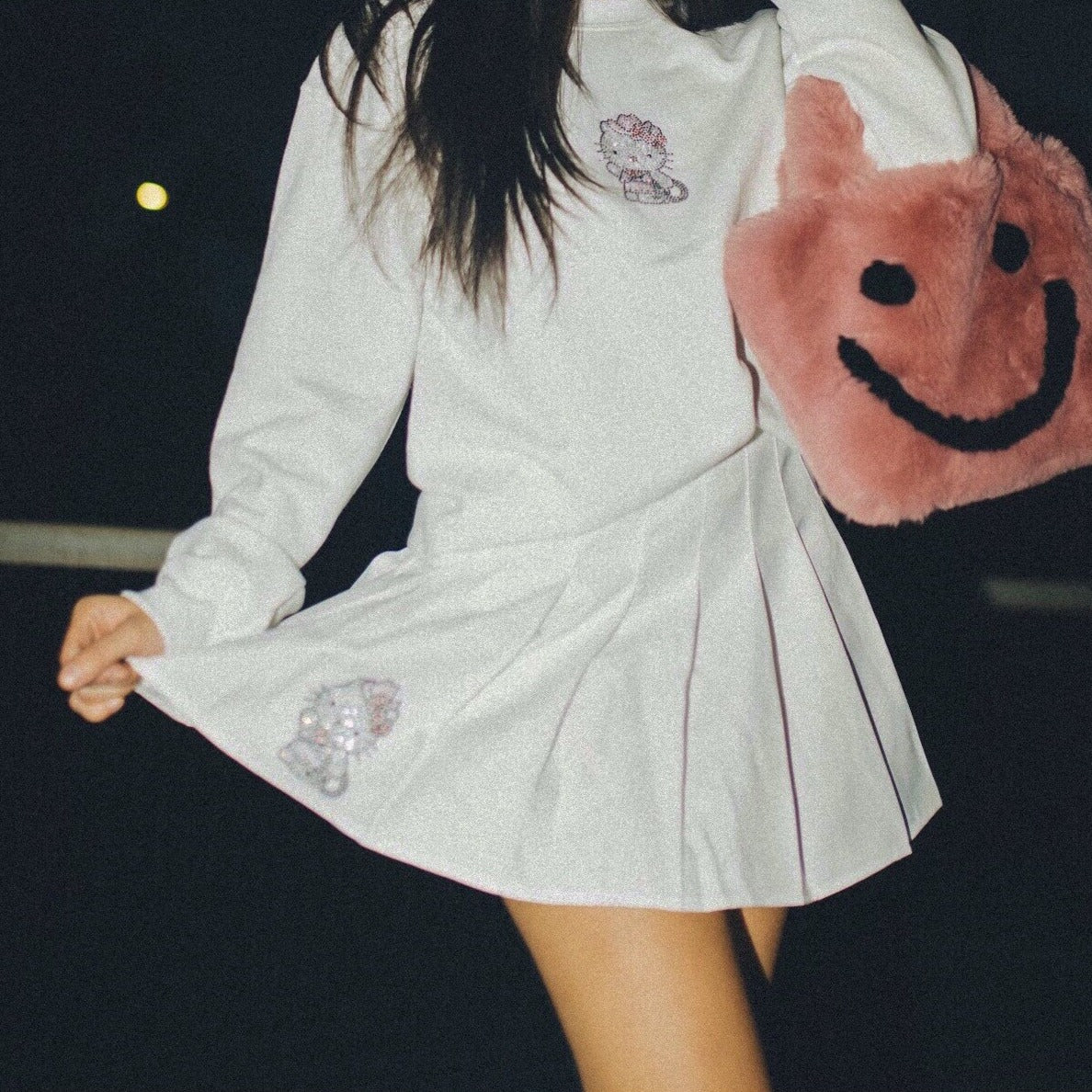 hello kitty cowgirl rhinestone tennis skirt