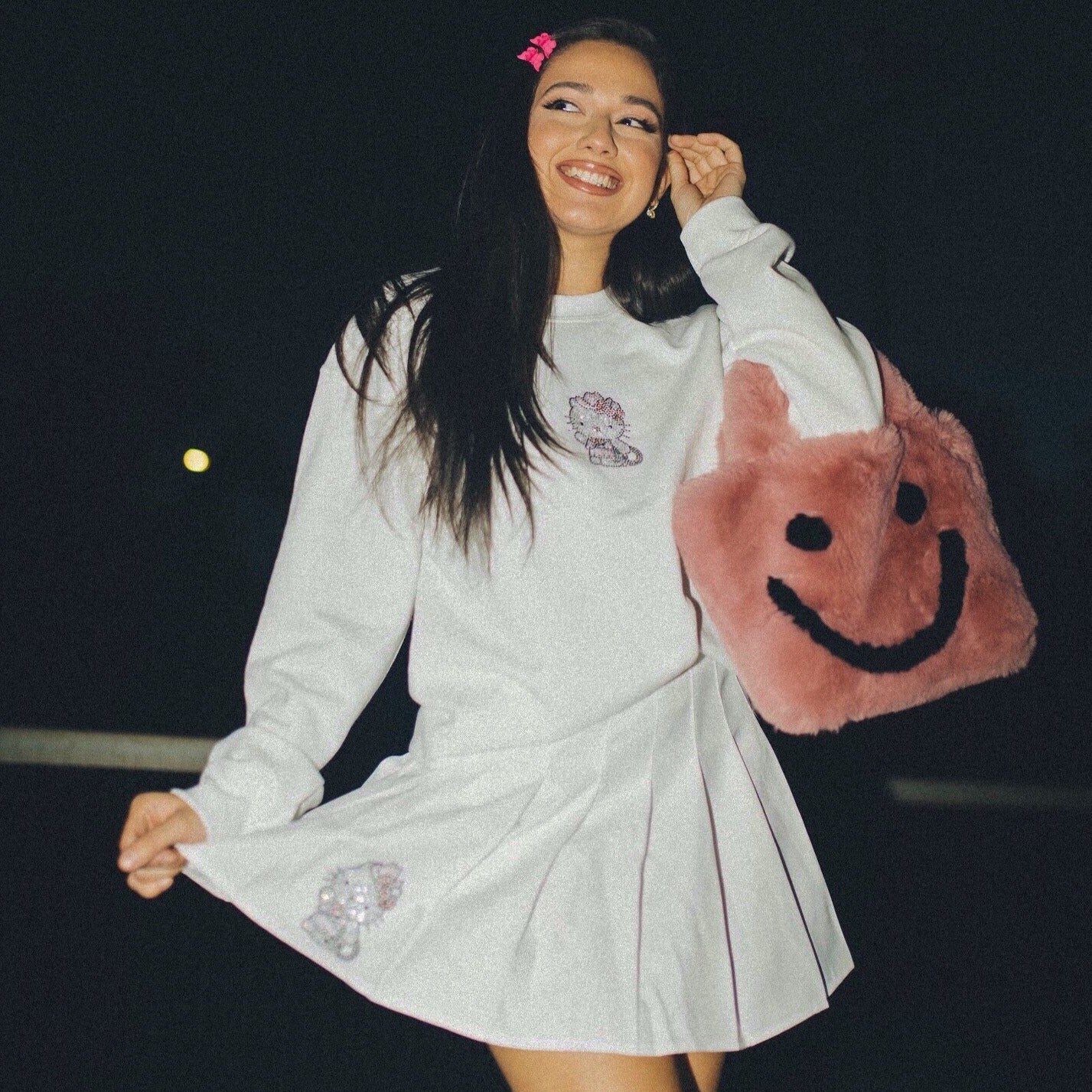 rose smiley cowgirl clutch