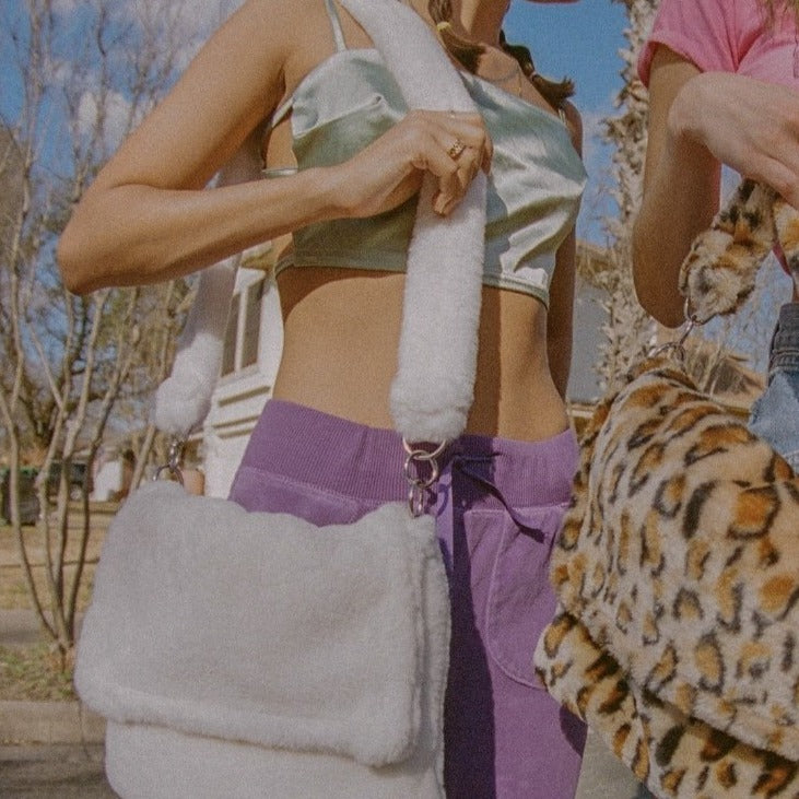 snow bunny messenger bag