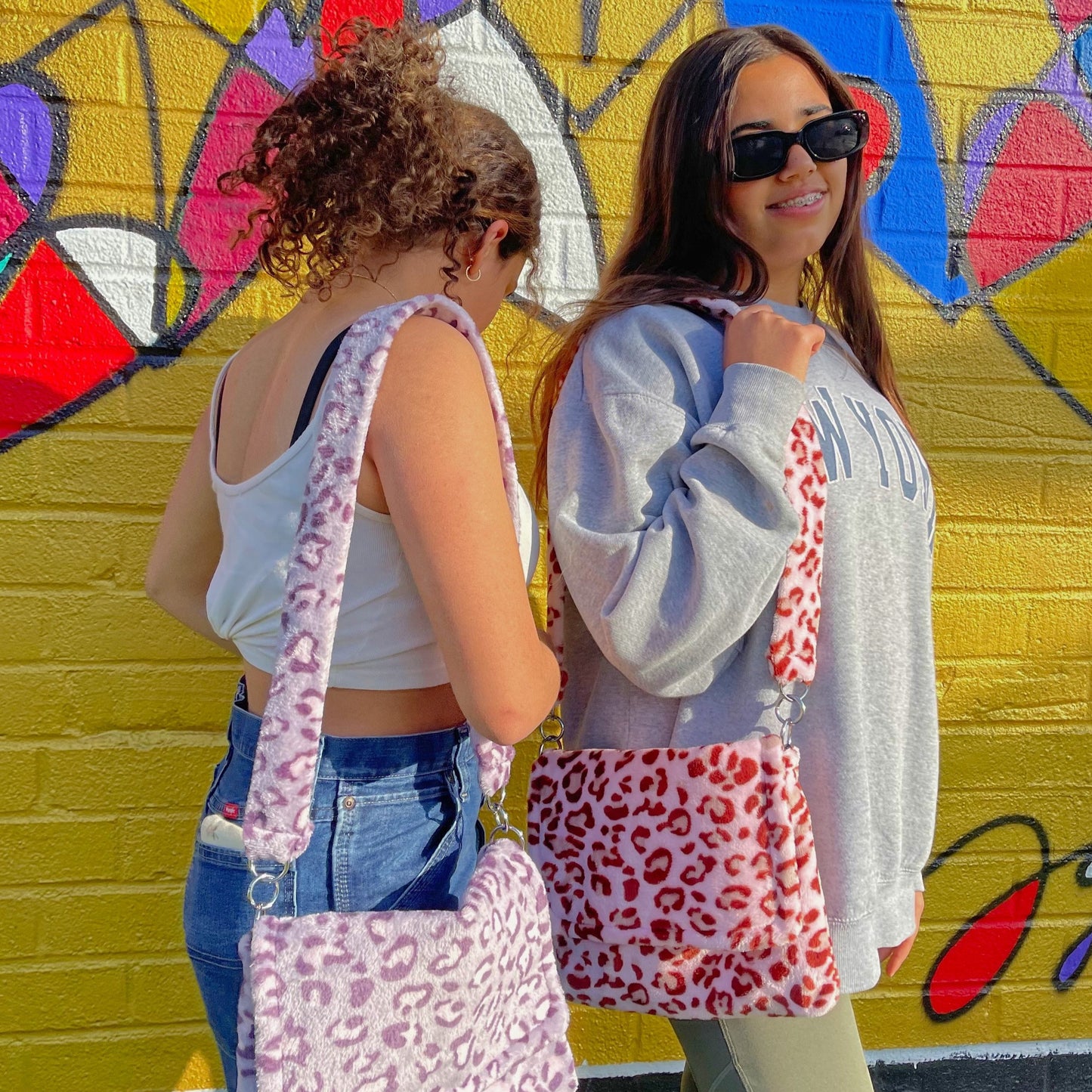 violet messenger bag