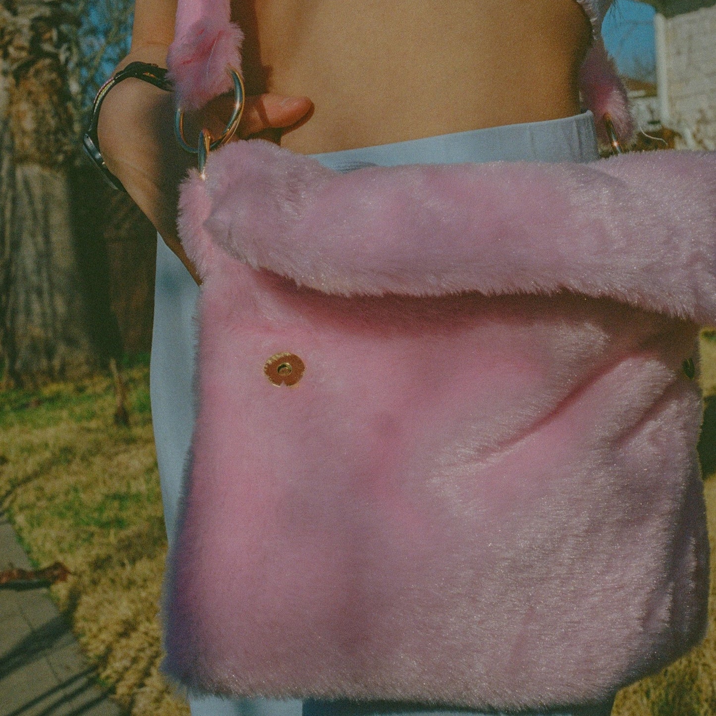 pink fairy messenger bag