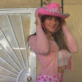 Pink Cowgirl Hat With Tiara - It Lights Up! - Cowgirl Clutch
