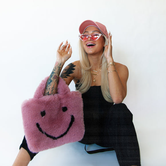 rose smiley cowgirl clutch