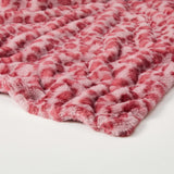 Dormify Pink Leopard Plush Throw Blanket