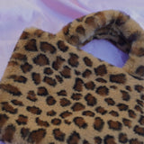 teddy leopard cowgirl clutch