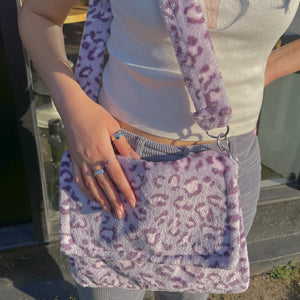 violet messenger bag