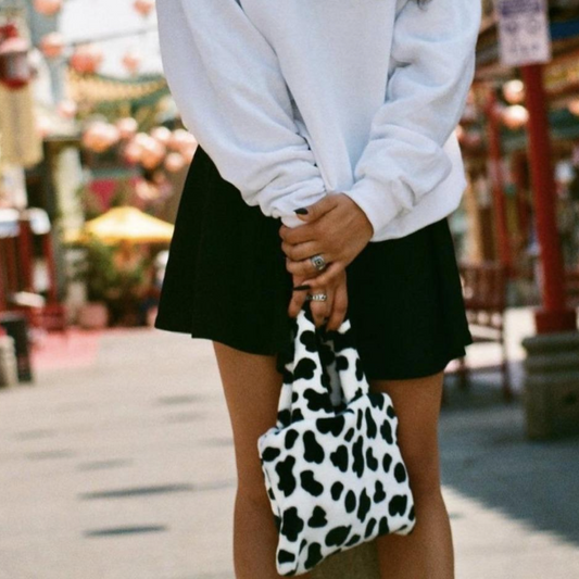 cow print cowgirl clutch