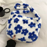 blue daisy messenger bag